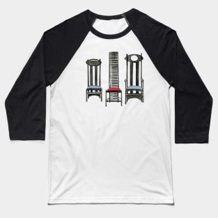 Argyle Chair- Hill House Chair And Argyle Carved Chair By Charles Rennie Mackintosh. Baseball T-Shirt